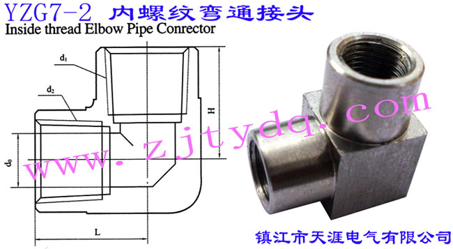 YZG7-2 內(nèi)螺紋彎通接頭Inside Thread Elbow Pipe Connector